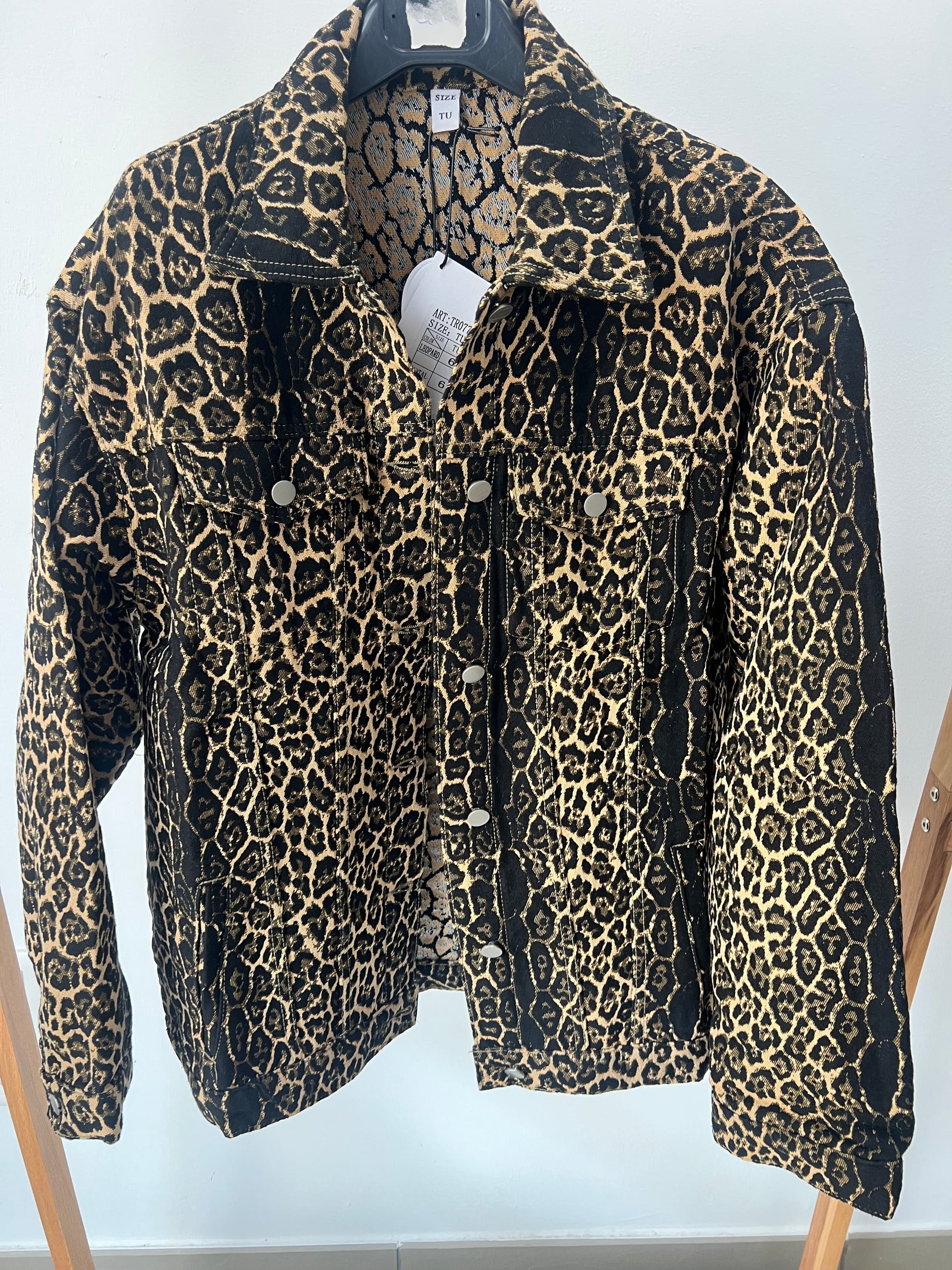 Chaqueta Animal Print Larga