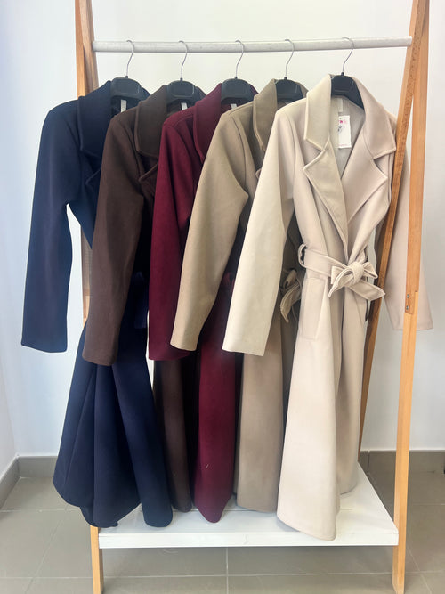 Abrigo Midi de Paño con Forro – Colección Premium