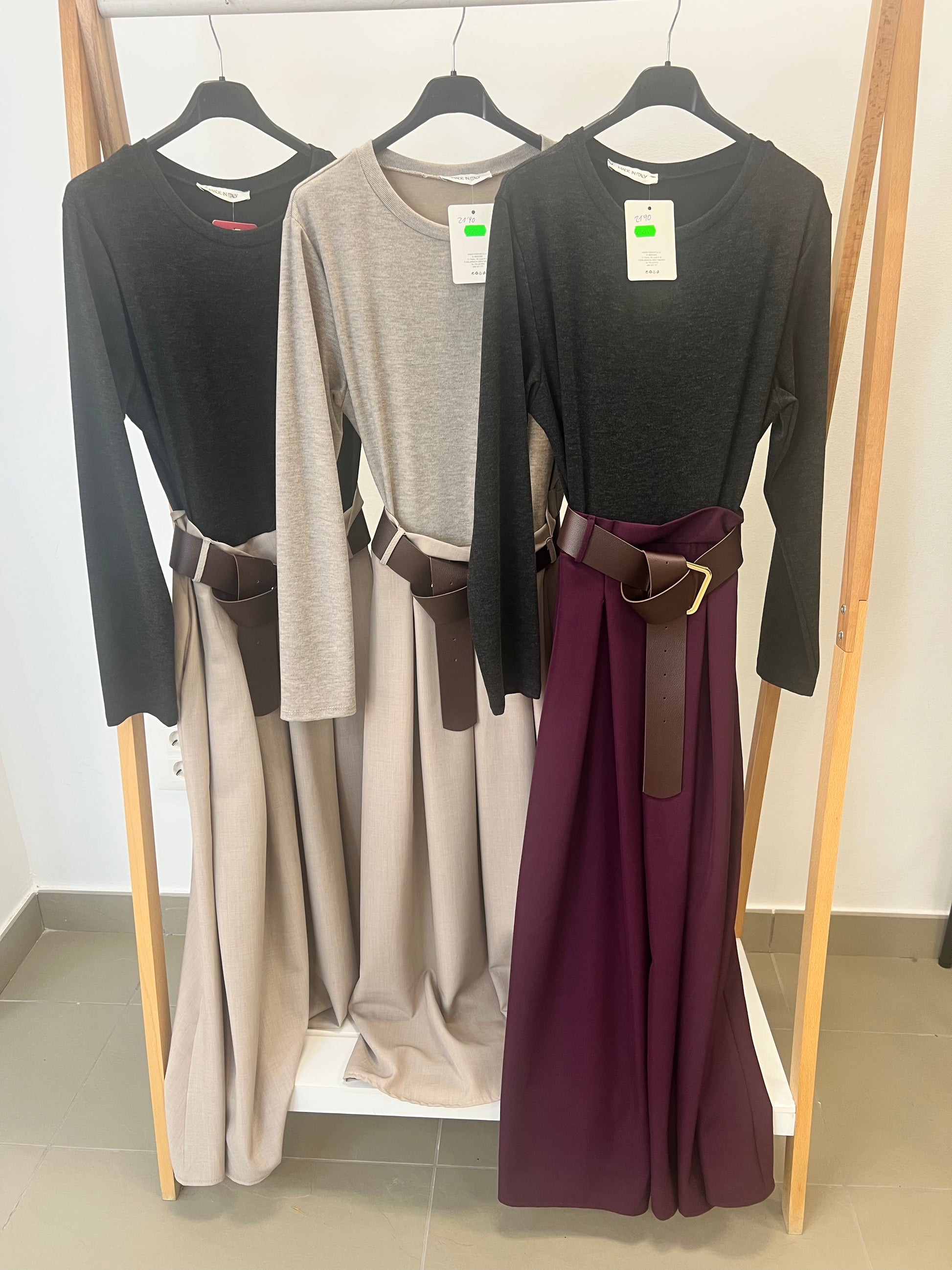 Conjunto Punto & Palazzo con Cinturón – Edición Elegance