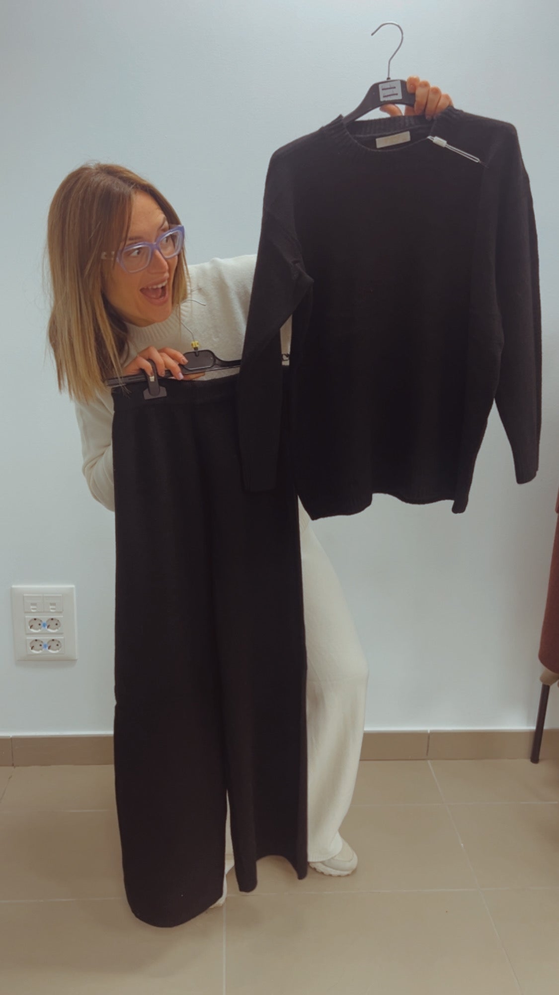 Conjunto de punto suave (2 piezas)